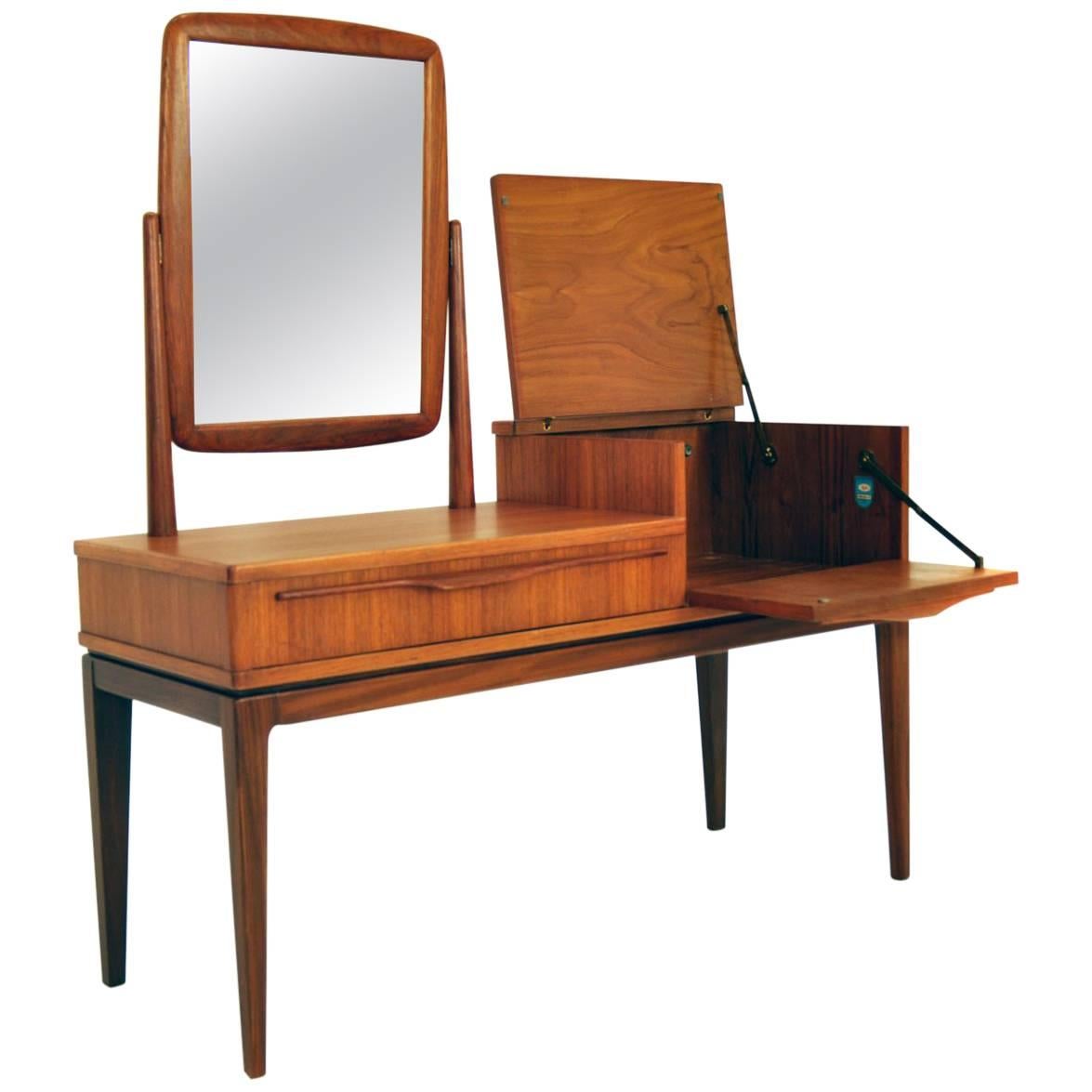 Dressing Table France 1960s Ameublement NF Meuble 212 For Sale