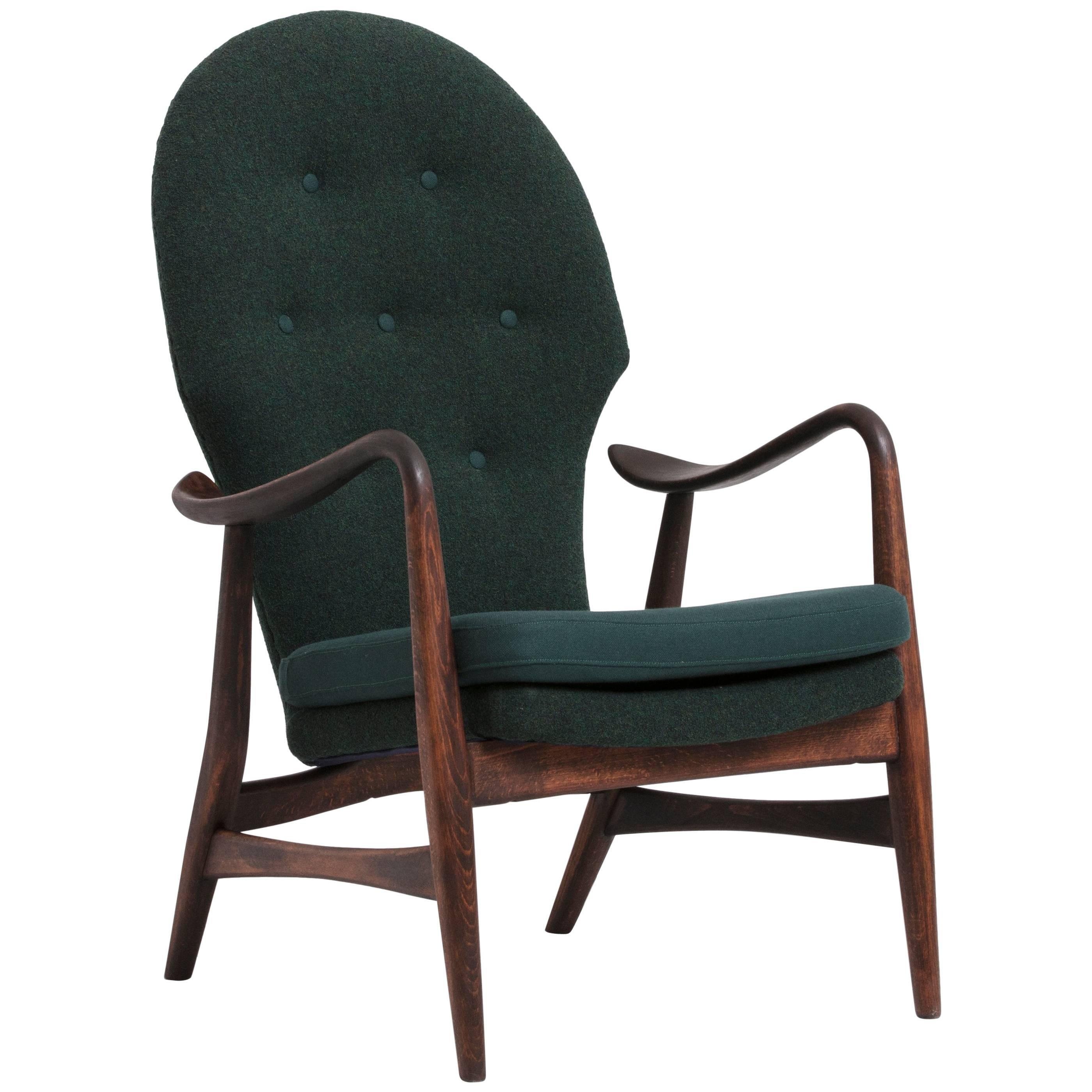 Danish Easy Chair Designed by Alfred Christensen, 1940s For Sale
