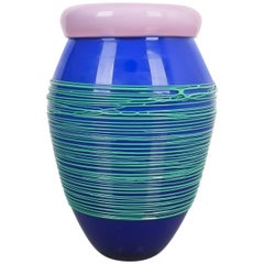 Vase Toots Zinsky Chiacchiera Venini en verre Incamiciato, Italie, 1990