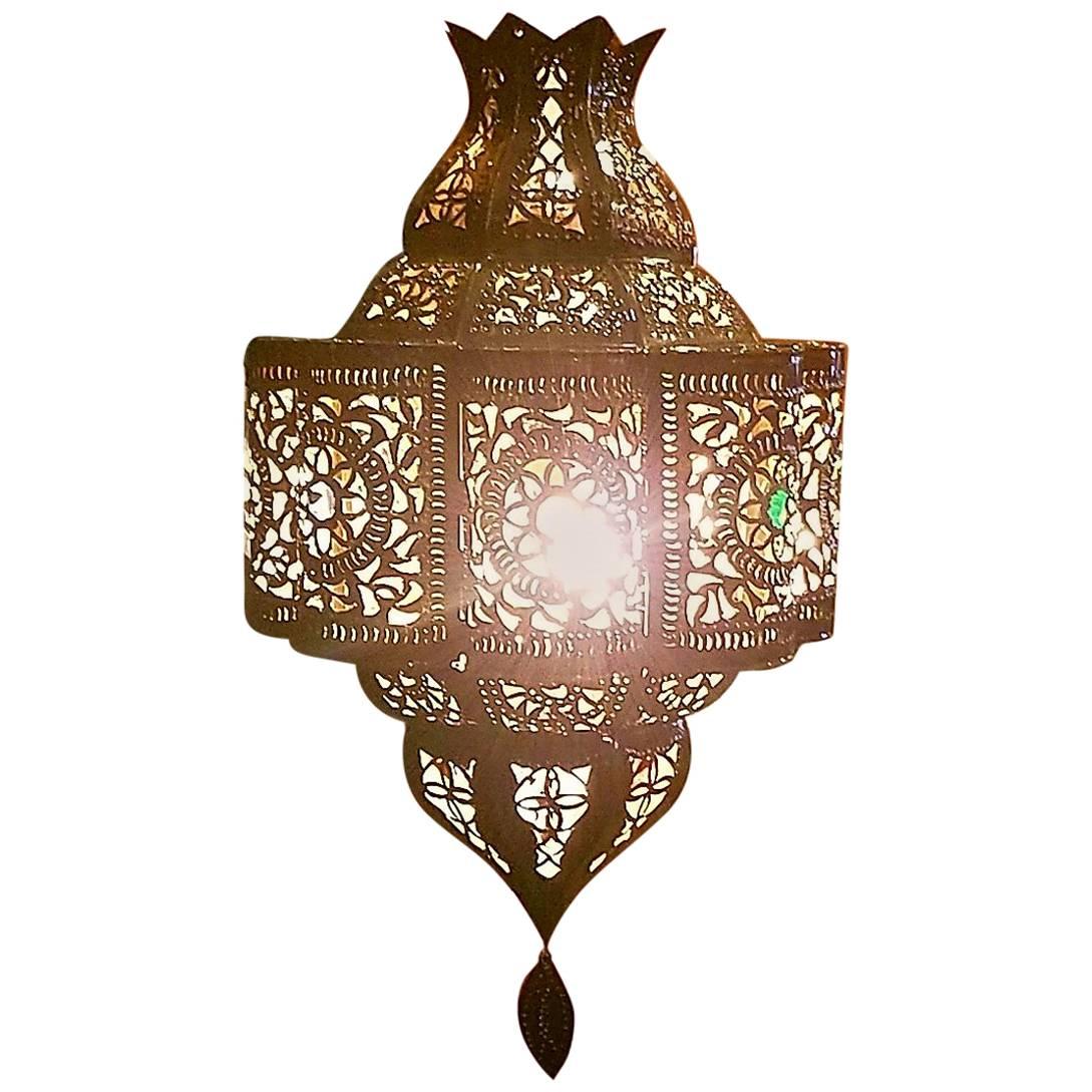 Moroccan Metal Lantern, Bal Style