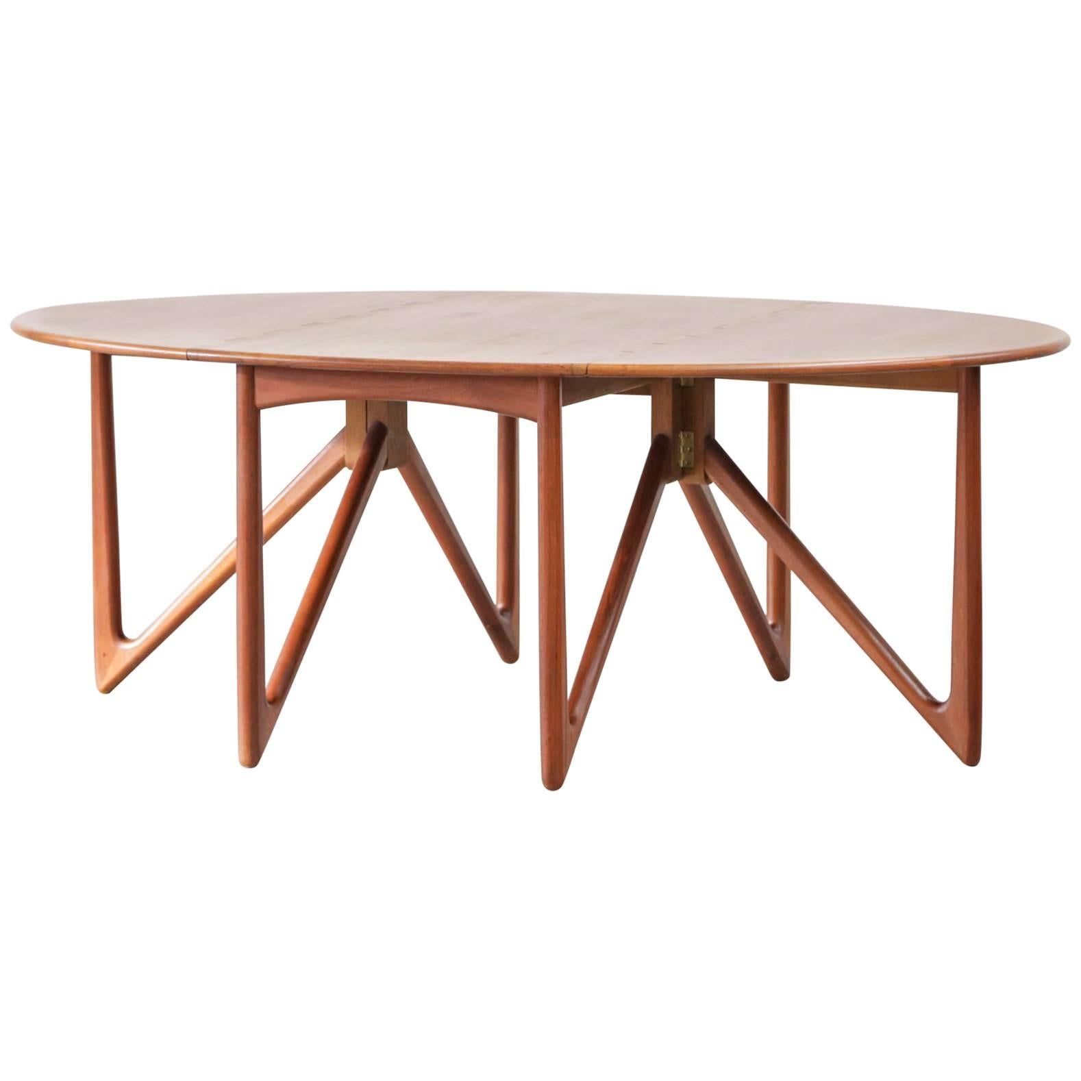 Danish Dining Table by Kurt Östervig 1950s Scandinavian Teak Design