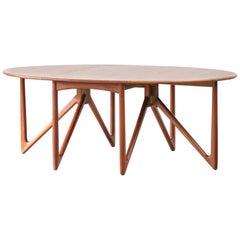 Danish Dining Table by Kurt Östervig 1950s Scandinavian Teak Design