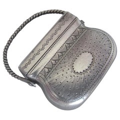 Antique Exceptionally Fine and Unusual George IV Handbag Vinaigrette