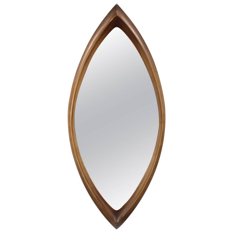 Modern Mirror with Eye Shape Design Made by the Syroco Co at 1stDibs