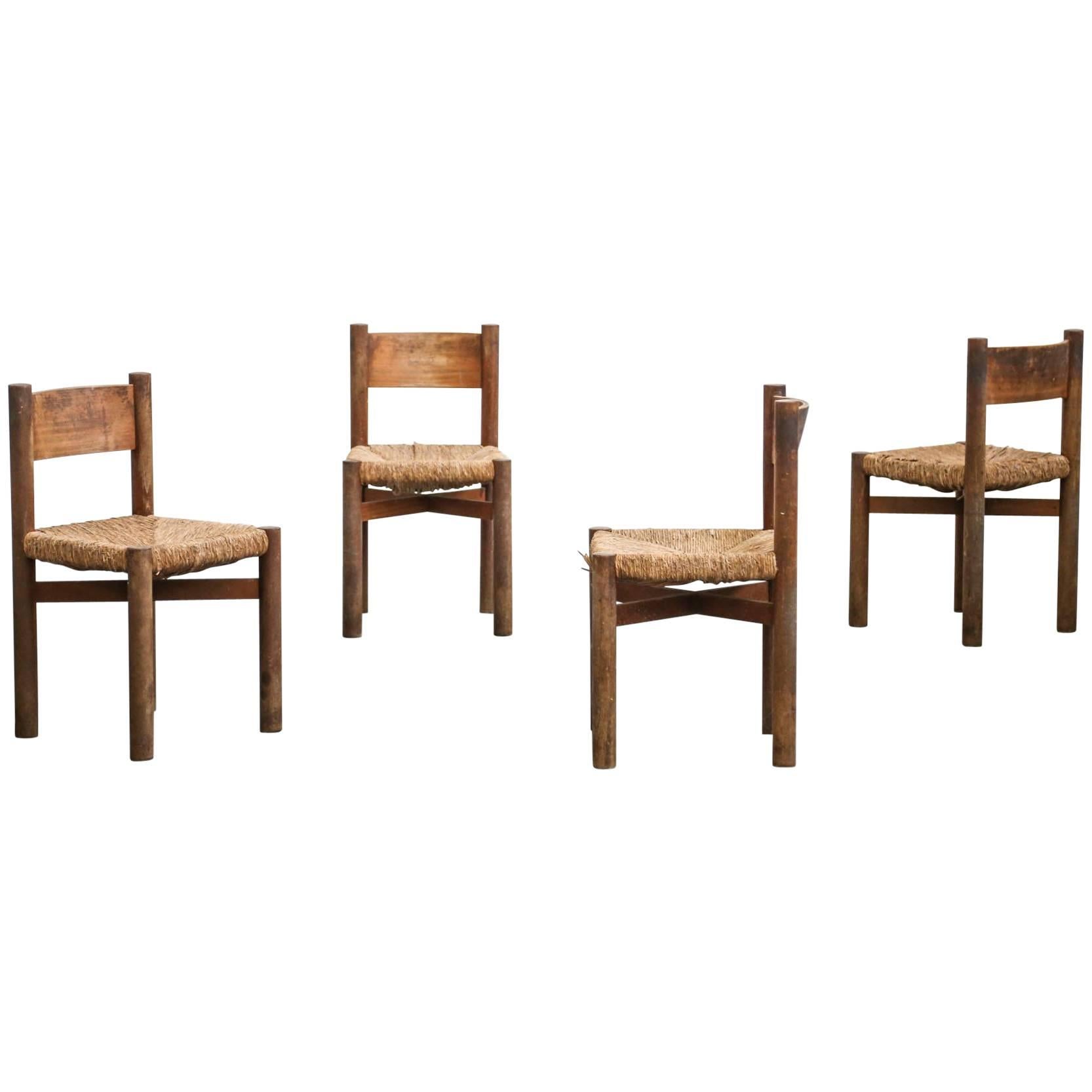 Chairs for Meribel Designed by Charlotte Perriand, French, 1950s Jean Prouvé