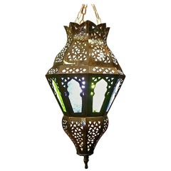 Moroccan Brass Lantern, Fez Style