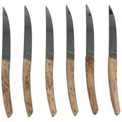 Set of Six Knives by Jean Beauvoir for Le Thiers