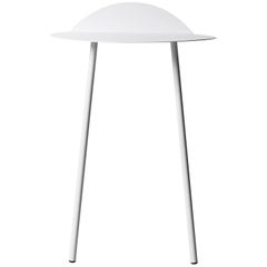 Tall, Yeh Wall Table by Kenyon Yeh, in White Steel