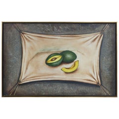 Cuban American Artist Nelson Franco Oil Painting on Canvas "Avocados"