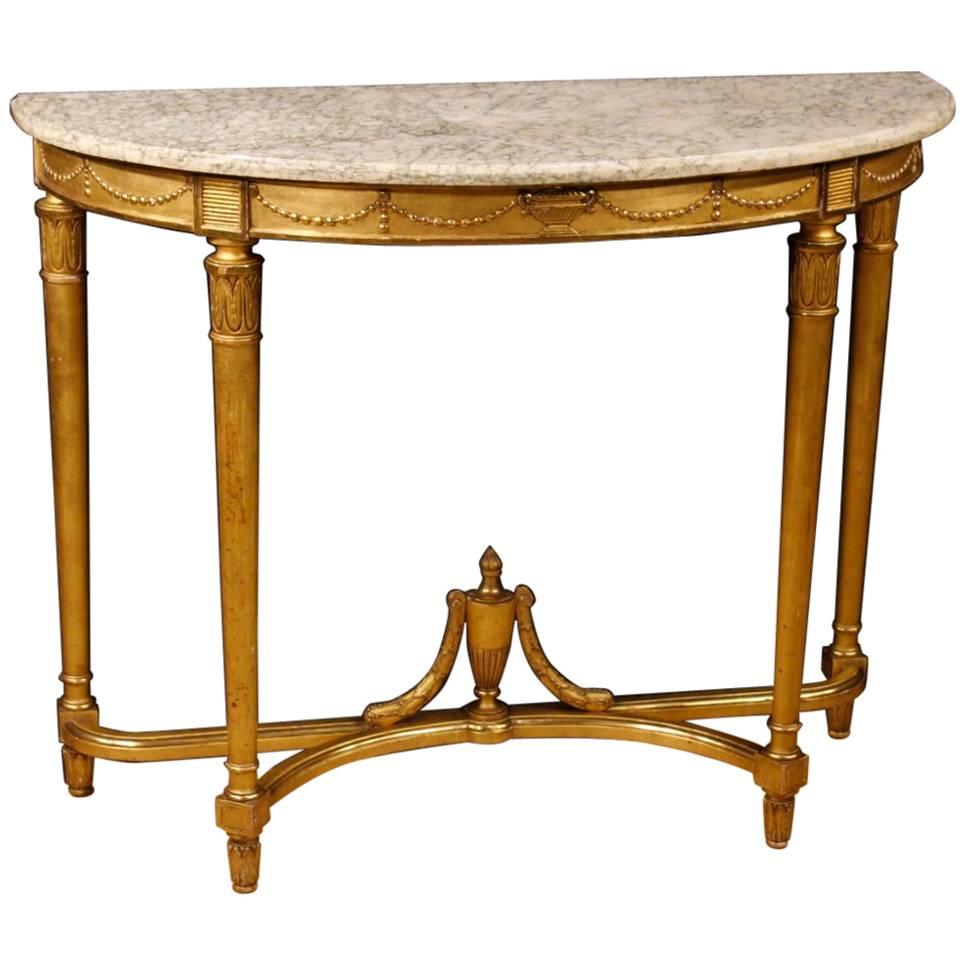 20th Century French Console Table in Louis XVI Style