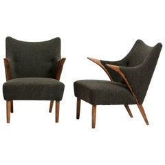 Pair of Easy Chairs Designed by Svend Skipper, 1960s