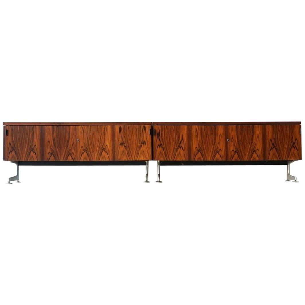 Set of Two VOKO Sideboard Midcentury Credenza Diplomat