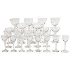 Jugendstil Clear Glassware circa 1910 Austria