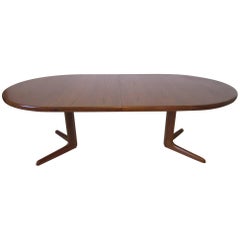 Eric Buck Teak Wood Dining Table Made in Denmark