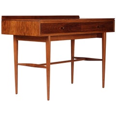 Mid Century Robert Heritage Desk or Console Table in Rosewood and Teak