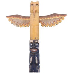 Native American Midwestern TOTEM Pole