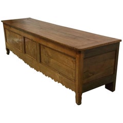 18th Century Long Louis XV Bench Coffer