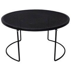 Round Woodard Wrought Iron Coffee Table