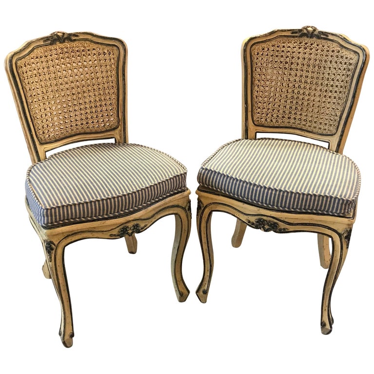 Pair of French Steel Chairs For Sale at 1stdibs
