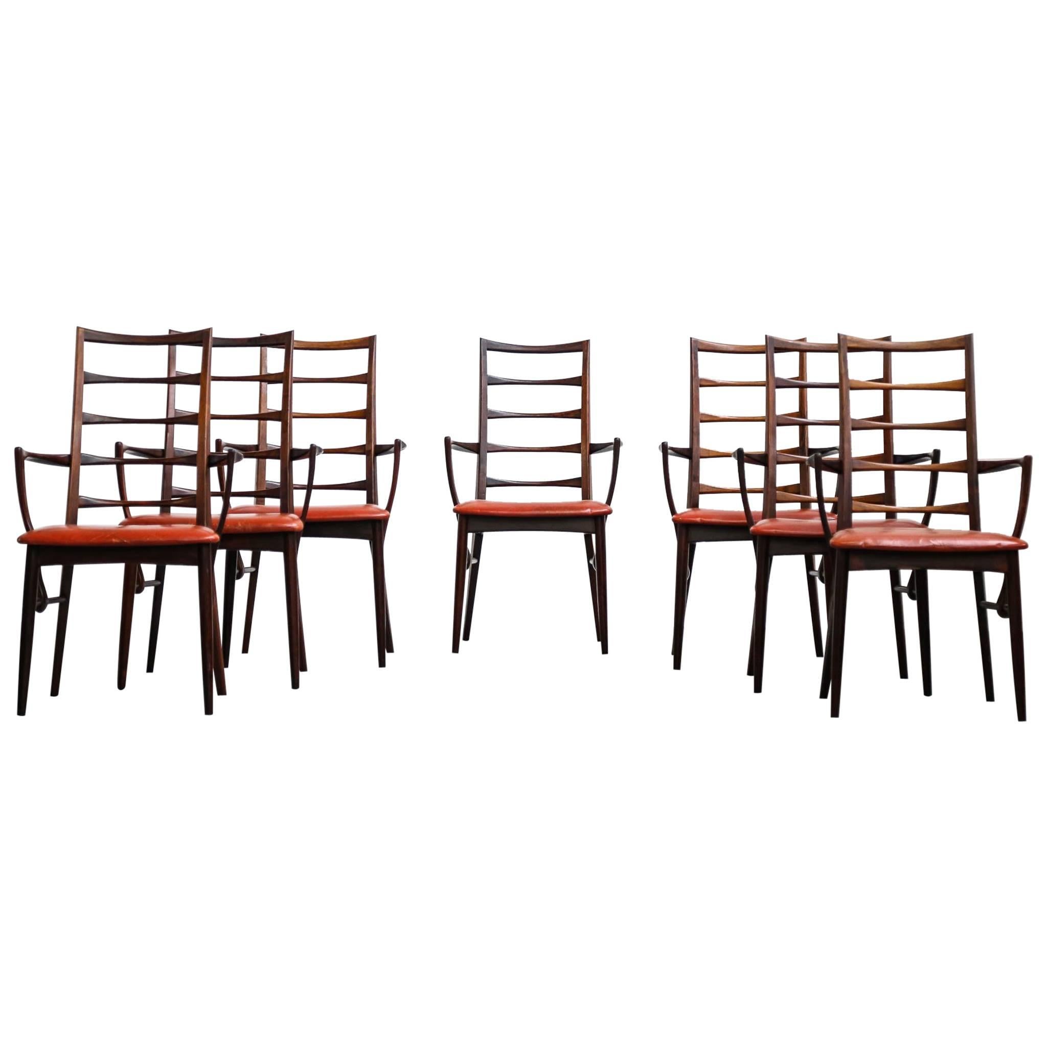 Sedie Danesi Niels Kofoed Scandinavo Palissandro Poltrone da Pranzo Design
