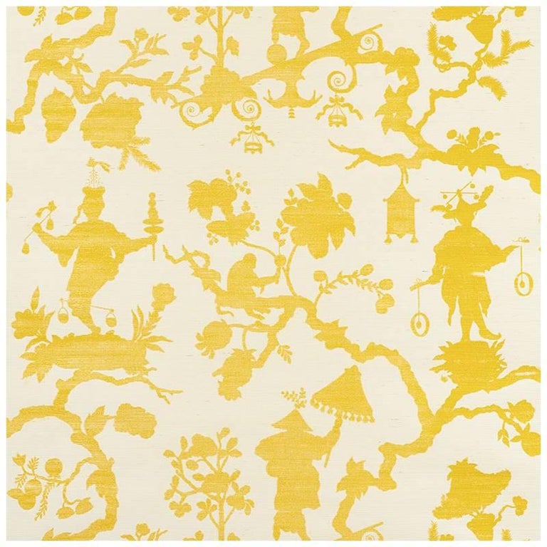Schumacher Shantung Silhouette Sisal Chinoiserie Hand ...