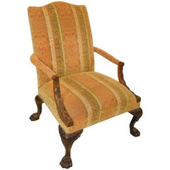 Mahogany Fauteuil Armchair by Henredon, Natchez Collection