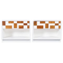 Brutalist Mosaic Nightstands by Lane