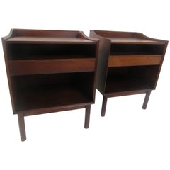 Peter Hvidt Nightstands in Teak for John Stuart