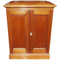 American Walnut Blind Door Display Cabinet, Circa 1880