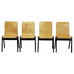 Vintage Stacking Chairs by Roland Rainer Austria, Set of Four