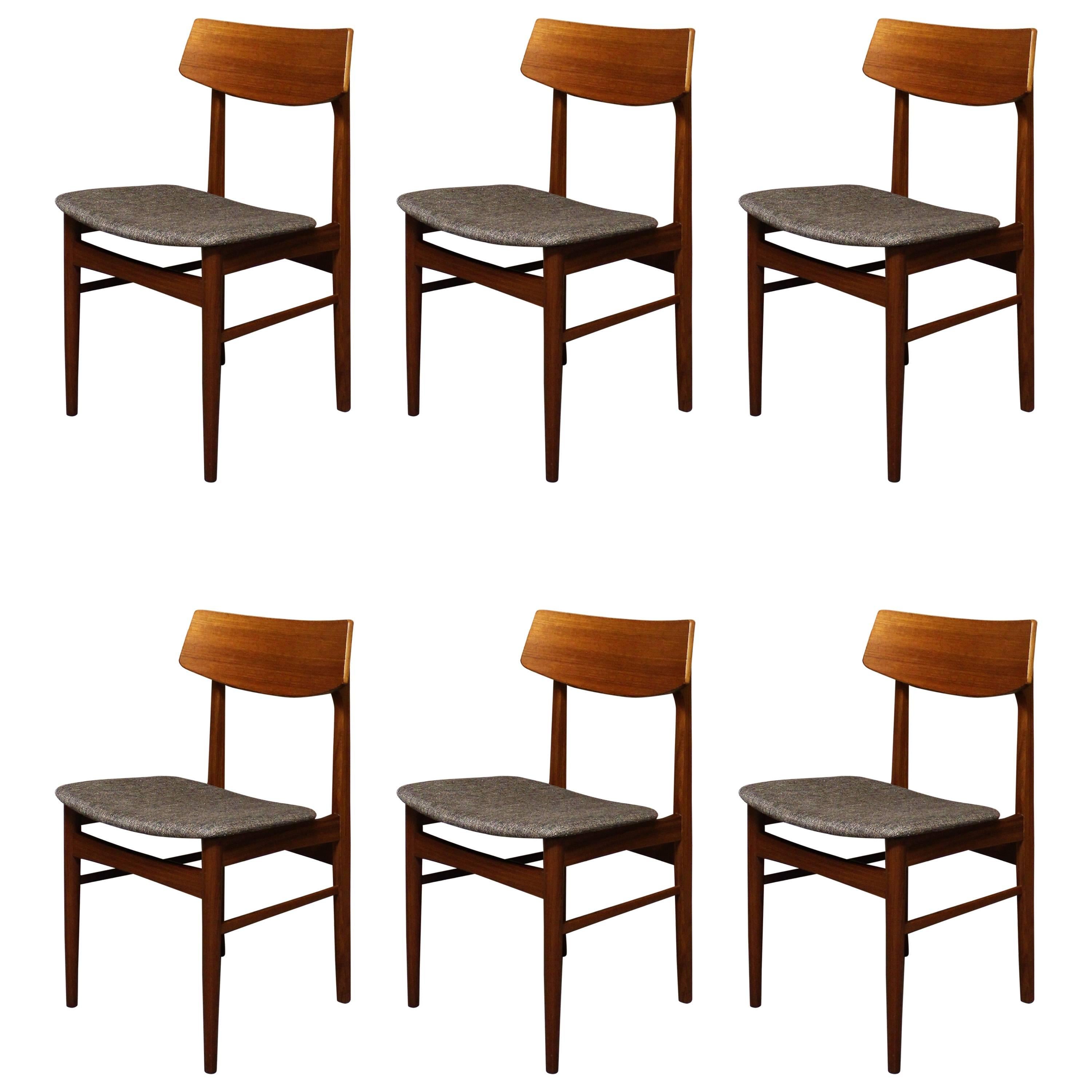 Six Danish Teak Dining Chair