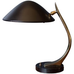 Vintage Sculptural Brass Laurel Lamp