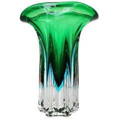 Flavio Poli Murano Glass Vase, 1960s