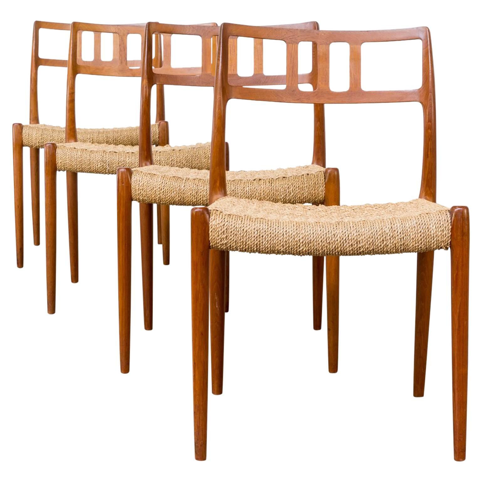 Niels Otto Møller Model 79 Chairs for J.L Moller For Sale