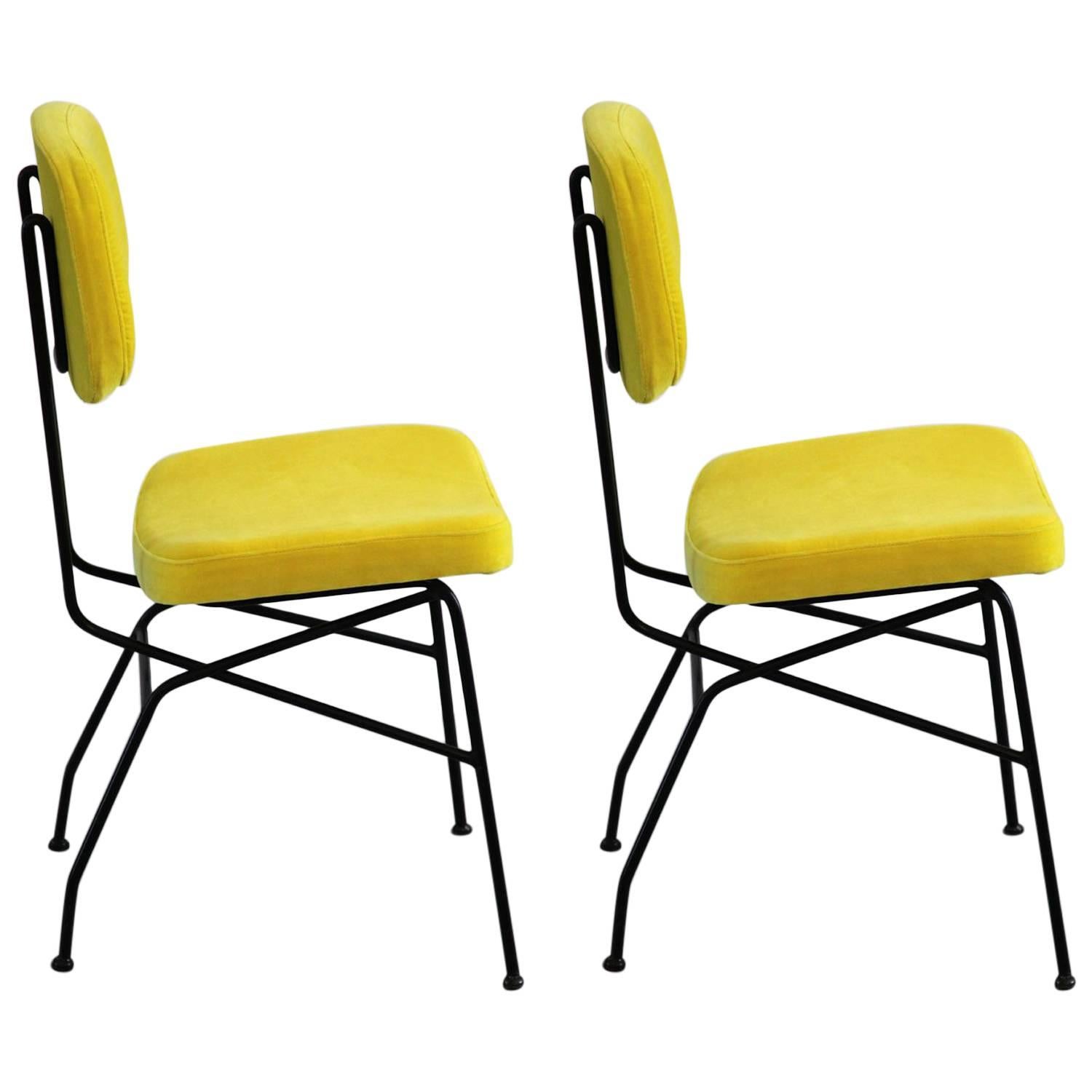 Set of Two Gastone Rinaldi Chairs, 1950s, Italy