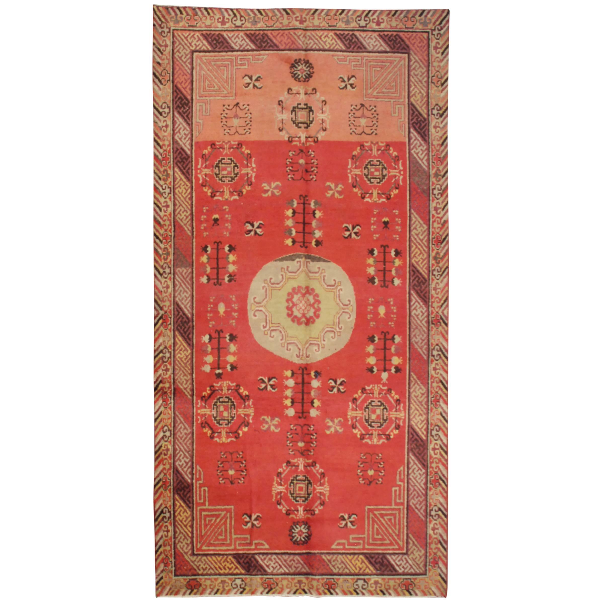 Antiker zentralasiatischer Khotan-Teppich