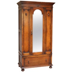 Oak Single Door Wardrobe