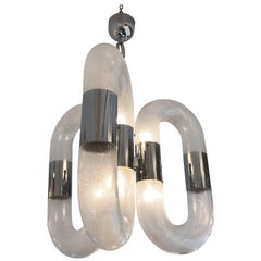 Chandelier by Aldo Nason for Mazzega Murano, Italy, 1970s