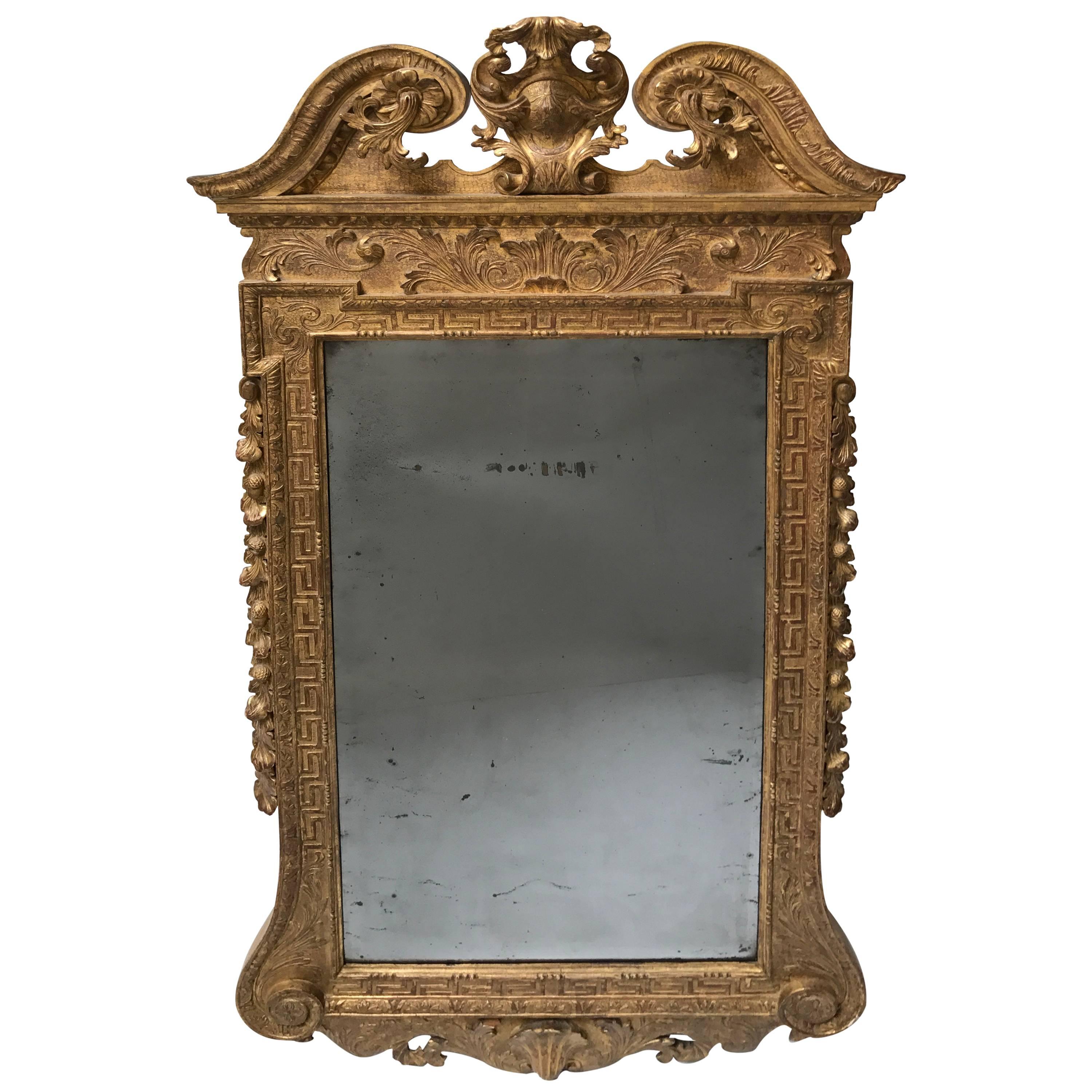 Period George II Giltwood Mirror, circa 1735 For Sale