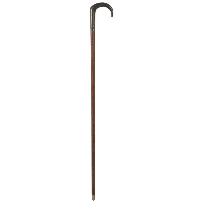 Antique French Bamboo Walking Stick with a Hidden Sword Inside by