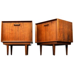 Pair of Arne Wahl Iversen Rosewood Nightstands