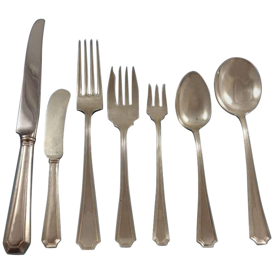 Fairfax by Gorham Sterling Silver Flatware Set For 8 Service 56 Pieces For Sale