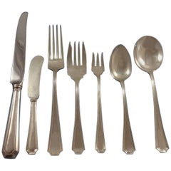 Fairfax by Gorham Sterling Silver Flatware Set For 8 Service 56 Pieces