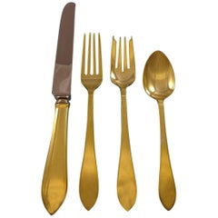 Faneuil Gold by Tiffany and Co. Sterling Silver Flatware Set Service Vermeil