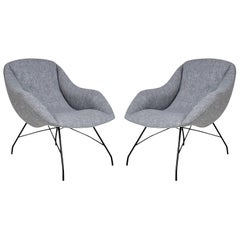 Martin Eisler and Carlo Hauner Scoop Chairs for Forma, Brazil, circa 1960