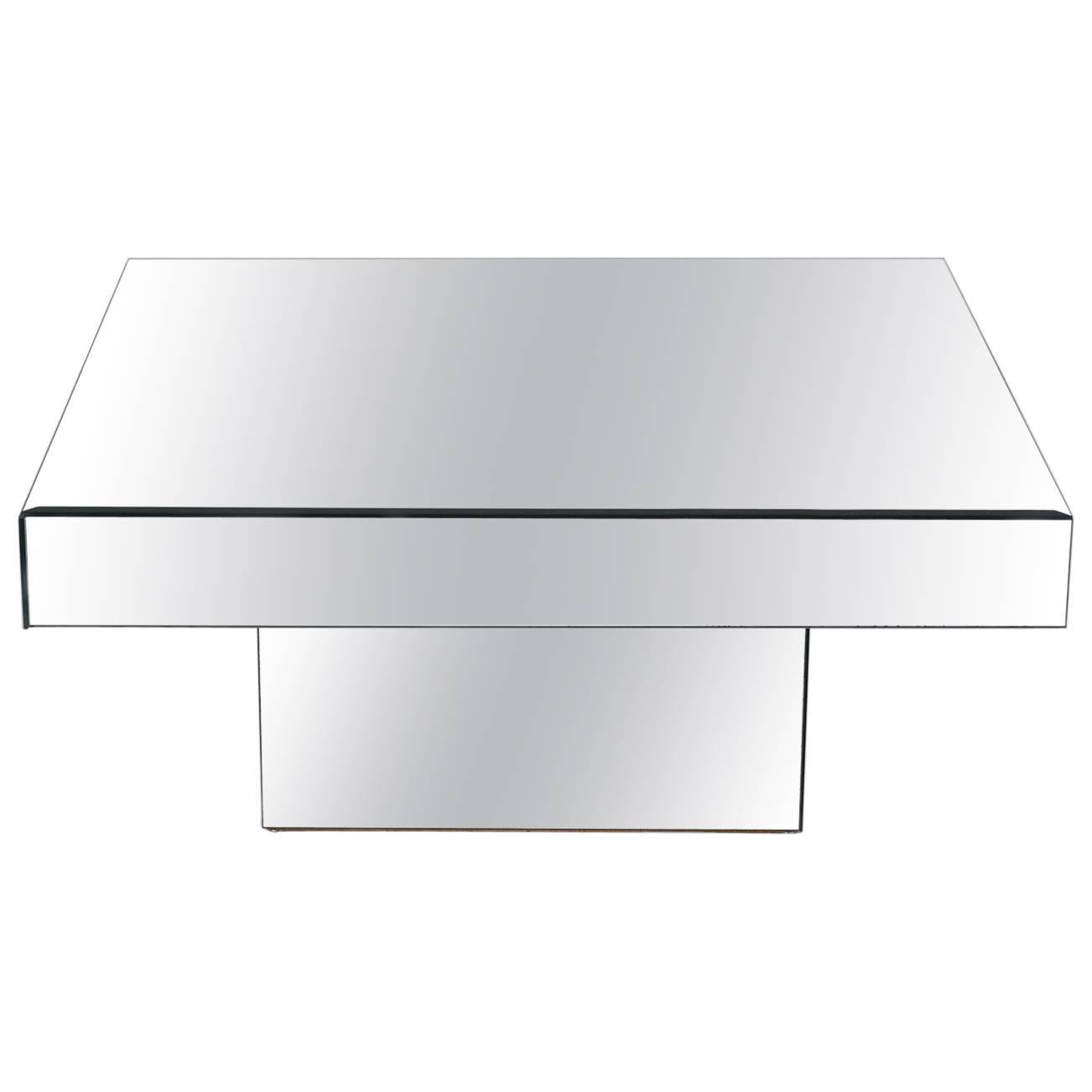 Modern-Style Mirrored Coffee Table