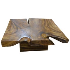 Andrianna Shamaris Table basse en bois de suar biologique