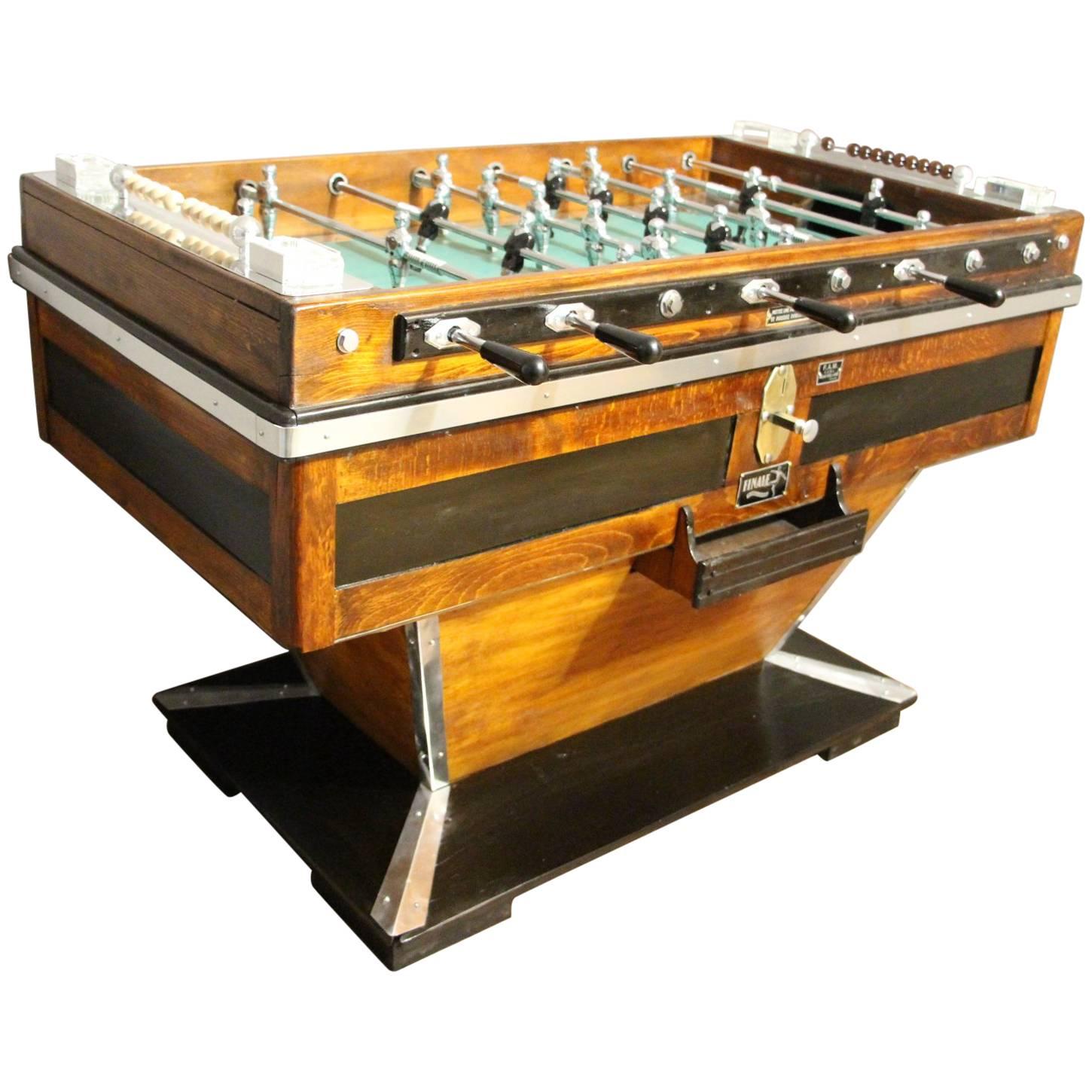 Midcentury French Café's Foosball Table