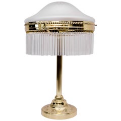 Jugendstil Table Lamp with Original Cut-Glass, circa 1908