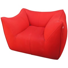 1970s Red Bambola Lounge Chair by Mario Bellini for B&B Italia